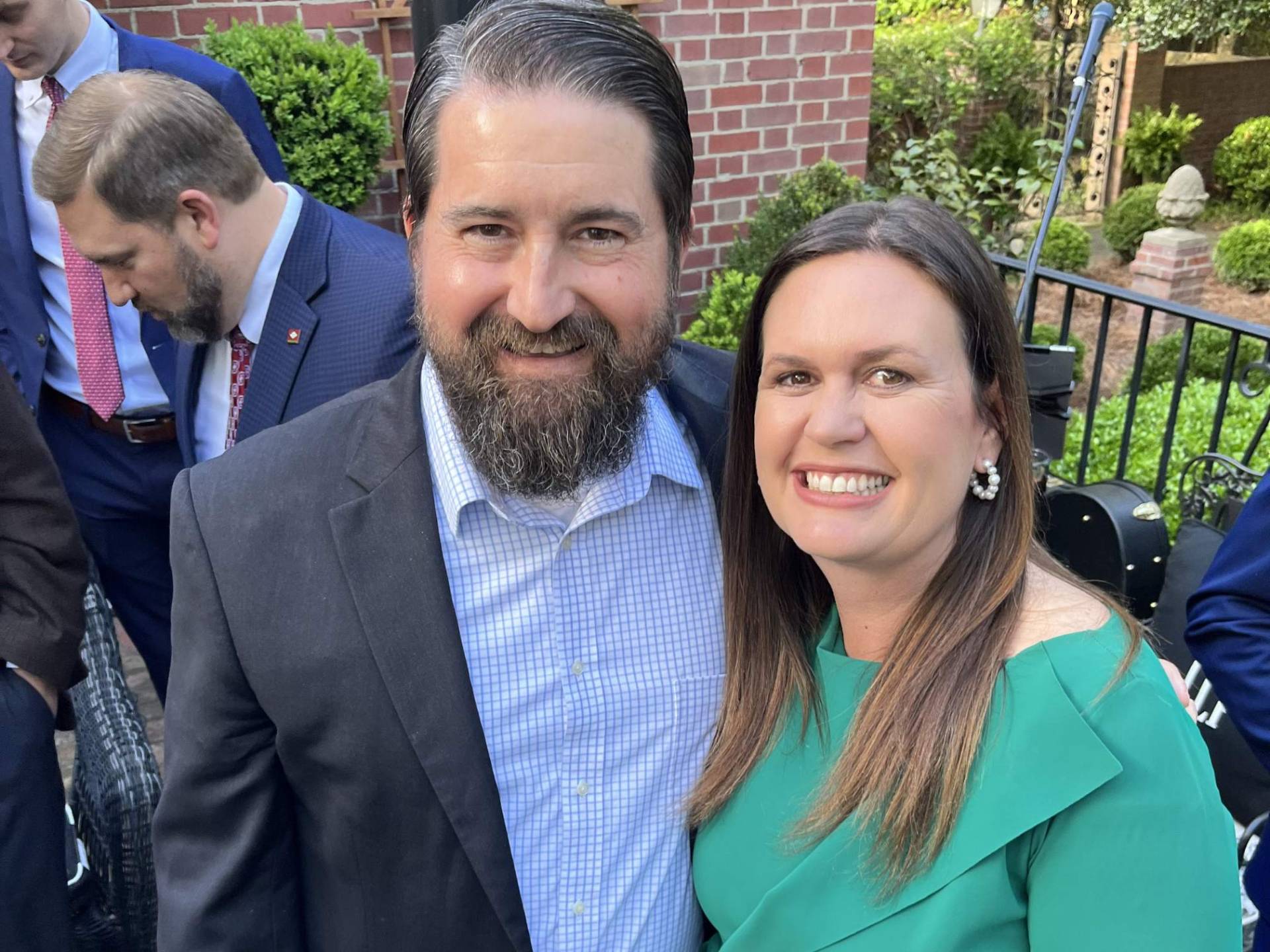 Cory Cox with Arkansas Governor Sarah Huckabee Sanders