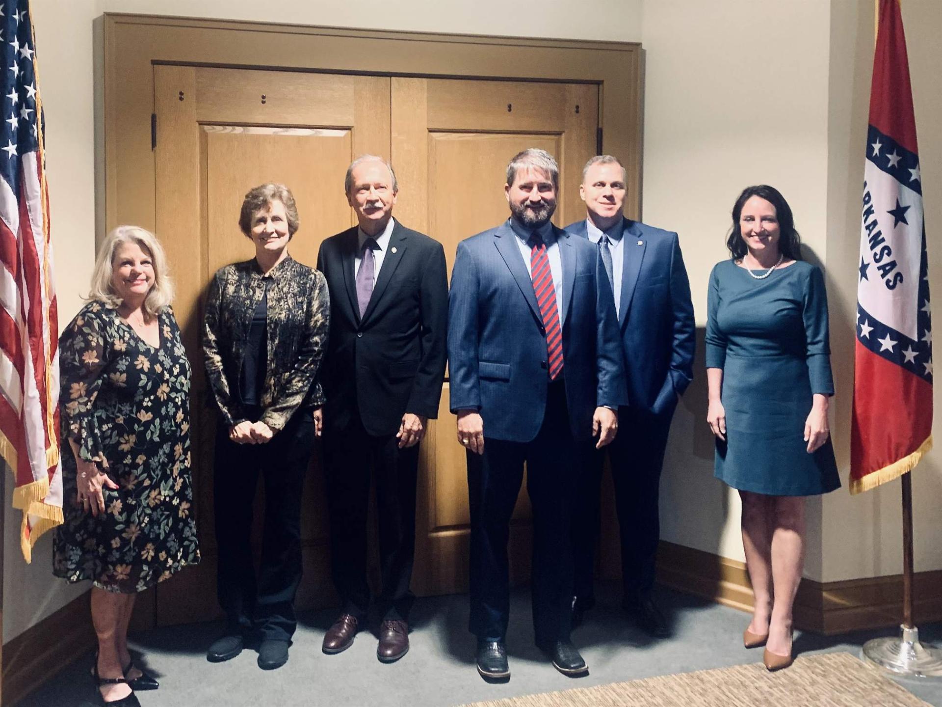 Cory Cox with the Arkansas Supreme Court justices during his first service as Special Justice