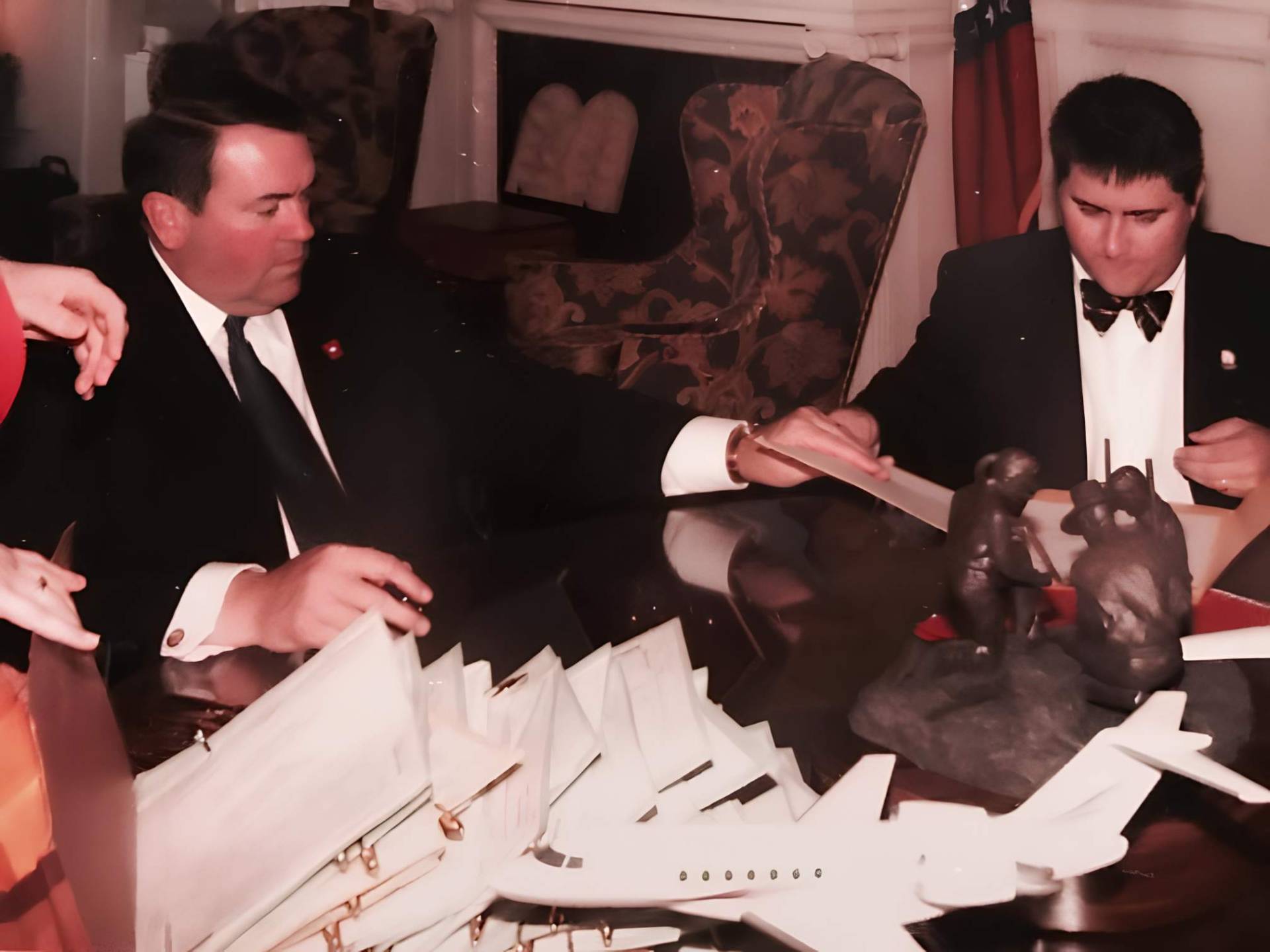 A young Cory Cox working with Governor Mike Huckabee at the Arkansas Governor's Mansion