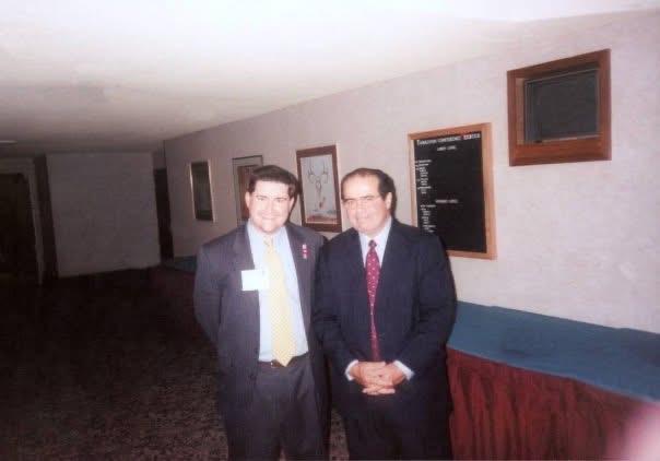Cory Cox with U.S. Supreme Court Justice Antonin Scalia